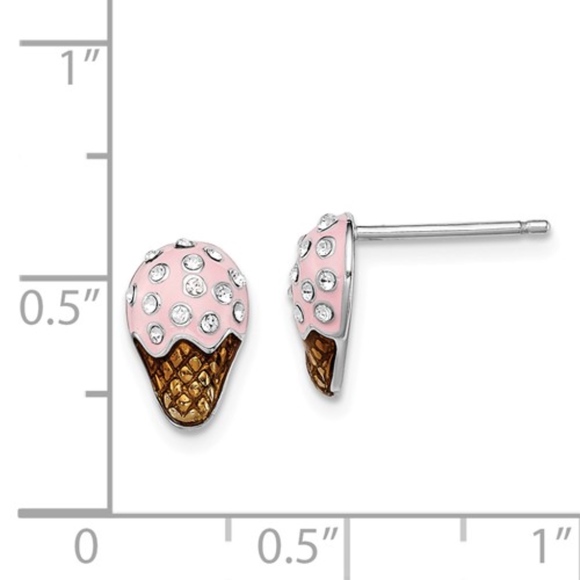 Ice Cream Earrings Sterling Silver - Picture 2 of 2